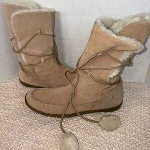 Airwalk Tan Faux Fur Winter Boots 11